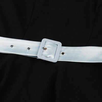 Svart Vintage Høstkjole