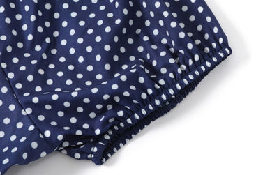 50-Talls Kongeblå Kjole