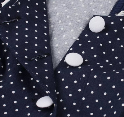 Vintage Blå Blondekjole