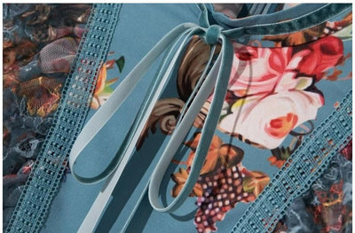 Vintage Porselensblå Kjole