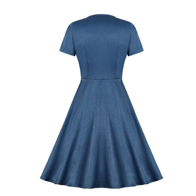 Vintage Kjole Med Båthals