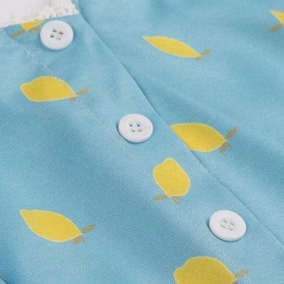 Vintage Kjole Med Blondekrage