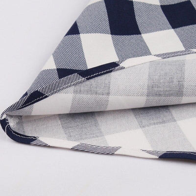 Vintage Rutete Bomullskjole