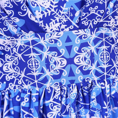 Vintage Julekjole Blå