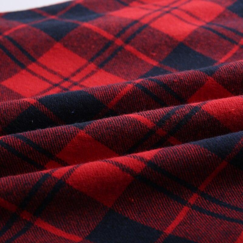 Vintage Off Shoulder Tartan-Kjole