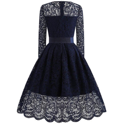 Vintage Gala Navy Kjole