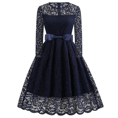 Vintage Gala Navy Kjole