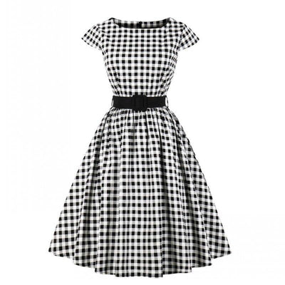 60-Talls Gingham Check-Kjole