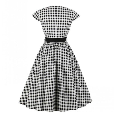 60-Talls Gingham Check-Kjole