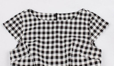 60-Talls Gingham Check-Kjole