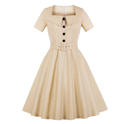 Audrey Hepburn Beige Kjole Fra 60-Tallet