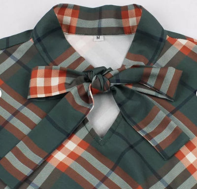Vintage Vintersjekkkjole