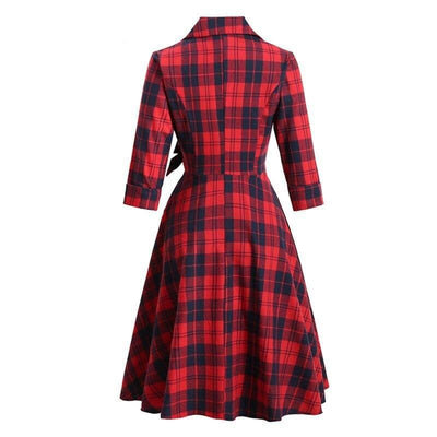 Vintage Vinter Bomullskjole