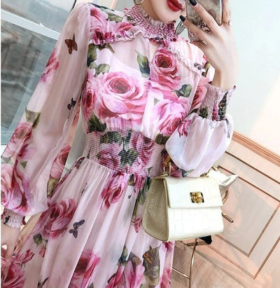 Vintage Rosa Brudekjole