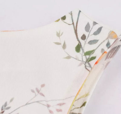 Vintage Lang 50-Talls Hvit Kjole