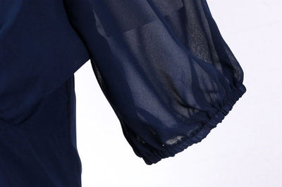 Vintage Lang 50-Talls Blå Kjole