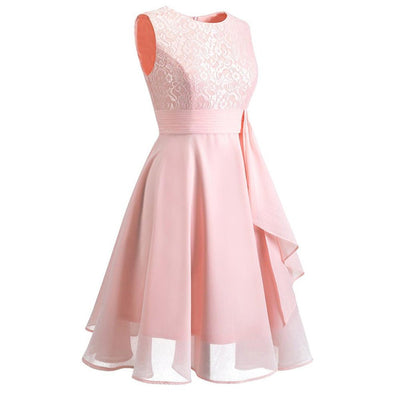 Vintage Lang Kjole 50-Talls Rosa