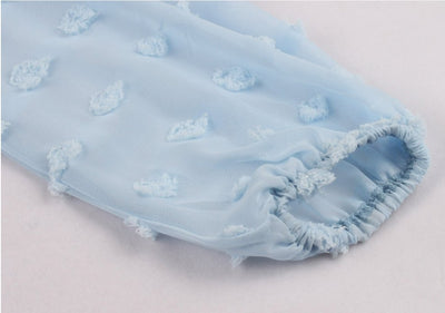 Vintage Lang Boho Kjole Blå