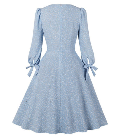 Vintage Lang Boho Blomsterkjole