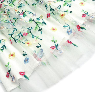 Hvit Moderne Vintage Kjole