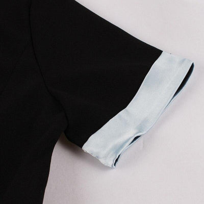 Vintage Svart Sølv Kjole