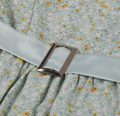 Vintage Pin Up Flower Print Dress