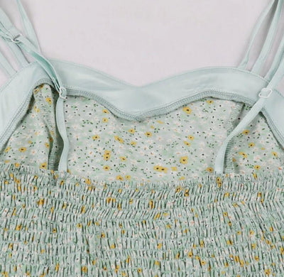 Vintage Pin Up Flower Print Dress