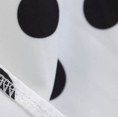 Vintage Pin Up Kjole, Svarte Prikker