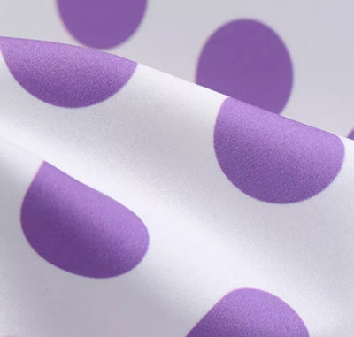 Vintage Pin Up Kjole Lilla Polka Prikker