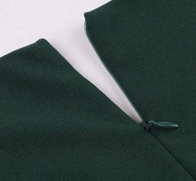 Vintage Grønn Resepsjonskjole