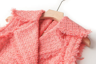 Vintage Pudderrosa Kjole