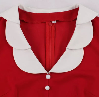 Passion Rød Vintage Kjole