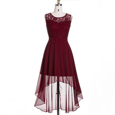 Vintage Elegant Aftenkjole Burgundy