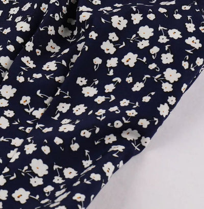 Vintage Høy Midje Marine Kjole