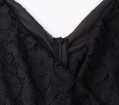 Vintage Svart Dresskjole