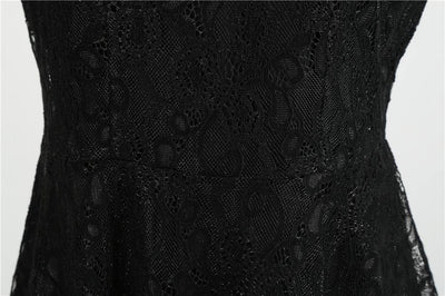 Vintage Trapes Kjole Svart