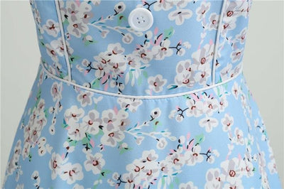 Vintage 1950 Himmelblå Kjole