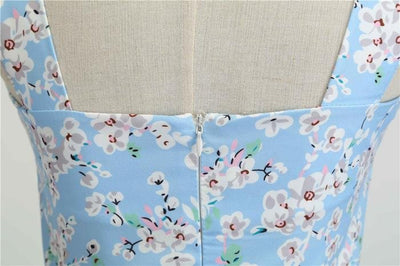 Vintage 1950 Himmelblå Kjole