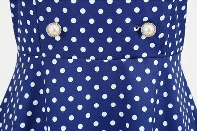 Glamorøs Blå Kjole Fra 50-Tallet