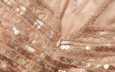 Vintage Lang Rosa Kjole Fra 20-Tallet