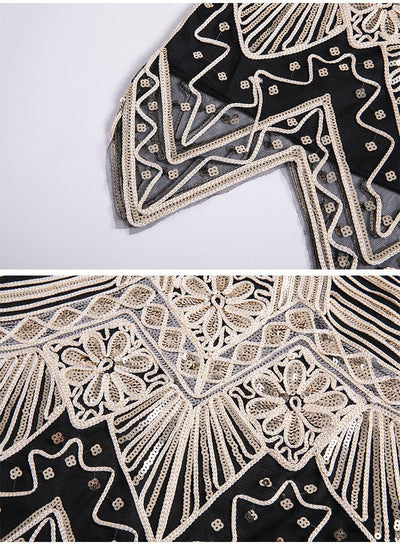 Vintage 20-Talls Mellomlang Kjole