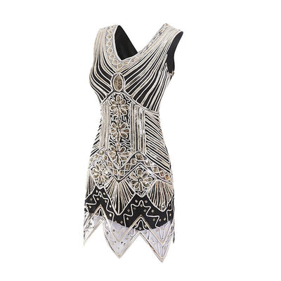 Vintage 20-Talls Mellomlang Kjole