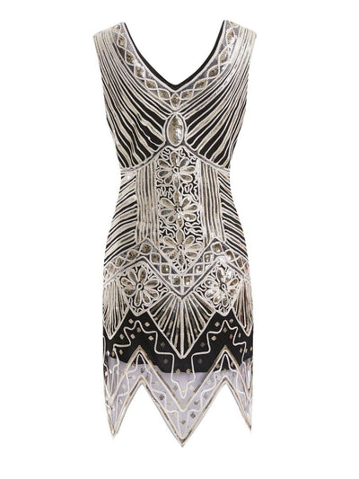 Vintage 20-Talls Mellomlang Kjole