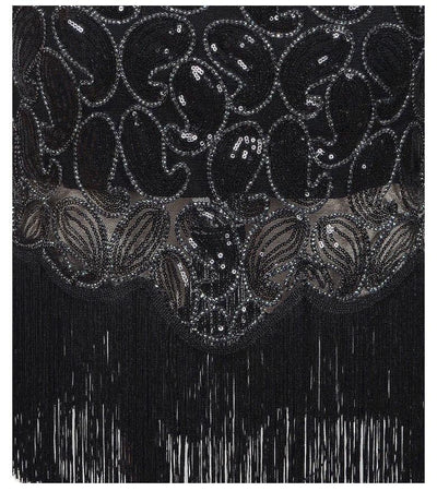 Vintage 20-Tallskjole Sexy Svart