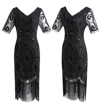 Paljettkjole Med Blonder Fra 20-Tallet