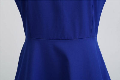 Vintage Blå Blondekjole