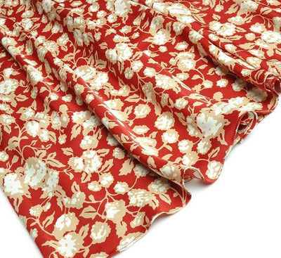 Vintage 40-Talls Blomsterkjole Rød