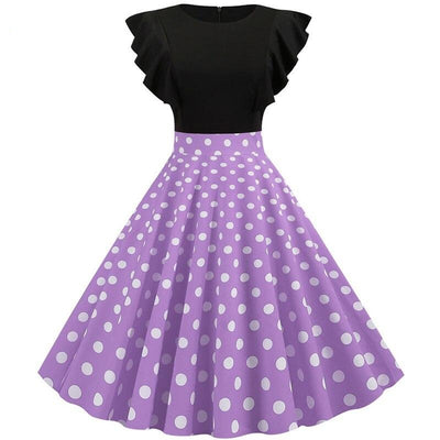Rockabilly Kjole Med Capsermer
