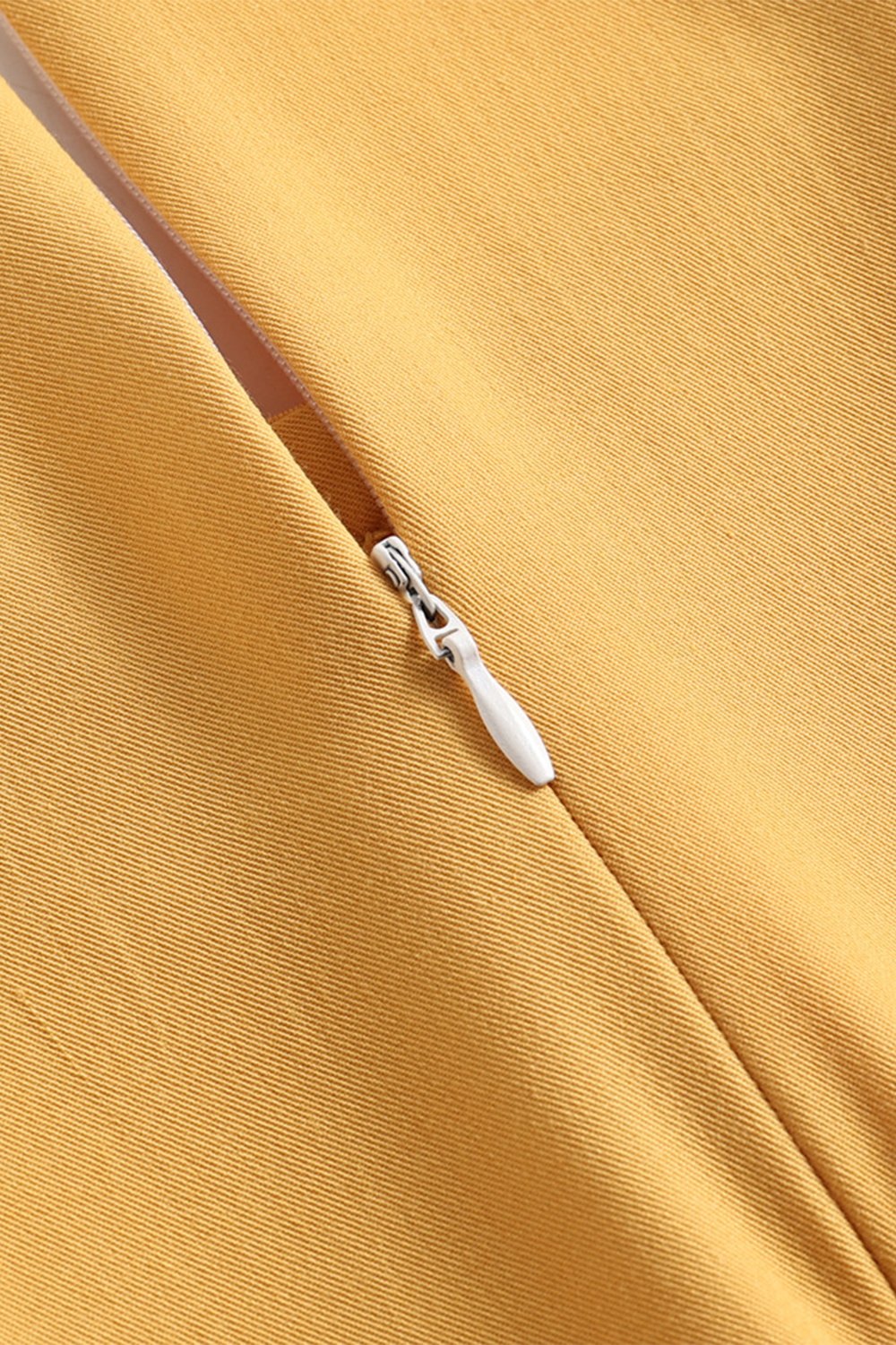 Vintage Gul Midi-Kjole Fra 1950-Tallet