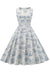 Vintage Kjole Med Blomstertrykk Fra 1950-Tallet